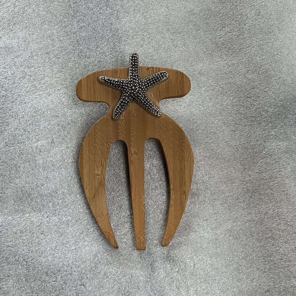 Bamboo Salad Hand With Knob Handle